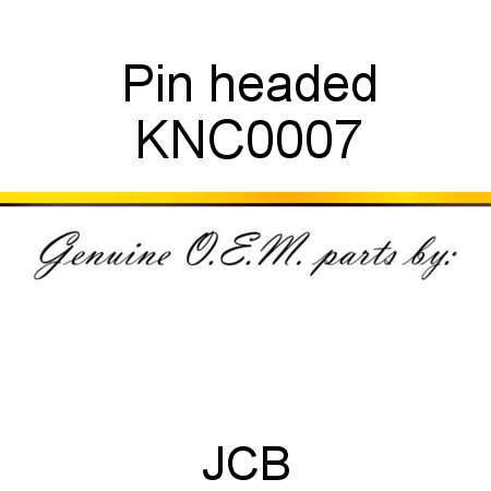 Pin, headed KNC0007