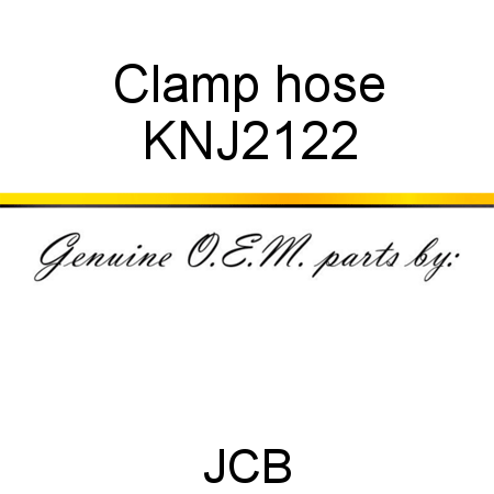 Clamp, hose KNJ2122