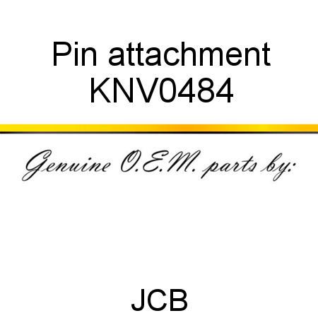 Pin, attachment KNV0484