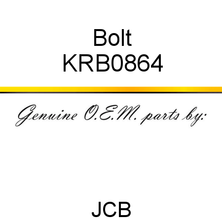 Bolt KRB0864