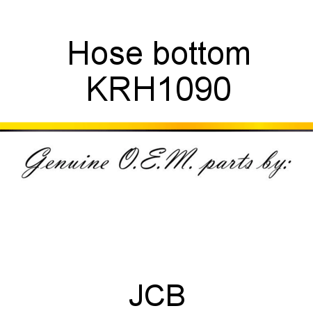 Hose, bottom KRH1090