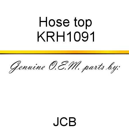 Hose, top KRH1091