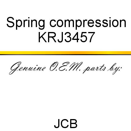 Spring, compression KRJ3457