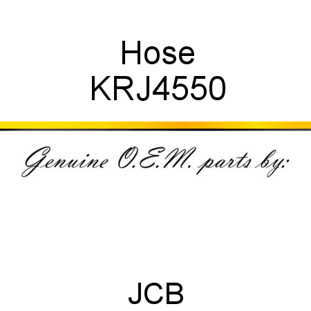 Hose KRJ4550