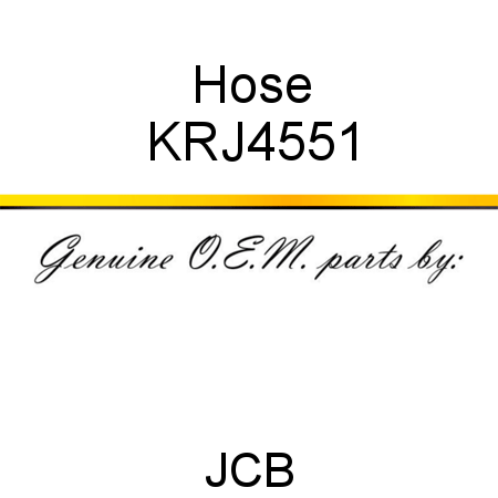 Hose KRJ4551