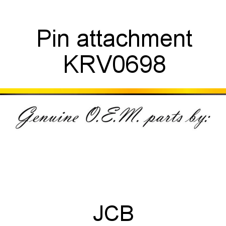 Pin, attachment KRV0698