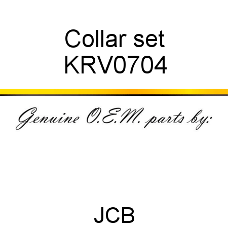 Collar, set KRV0704