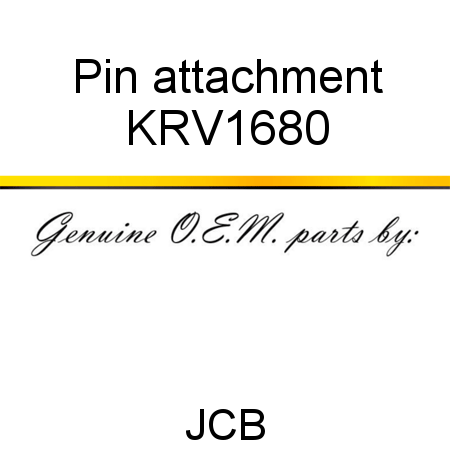 Pin, attachment KRV1680