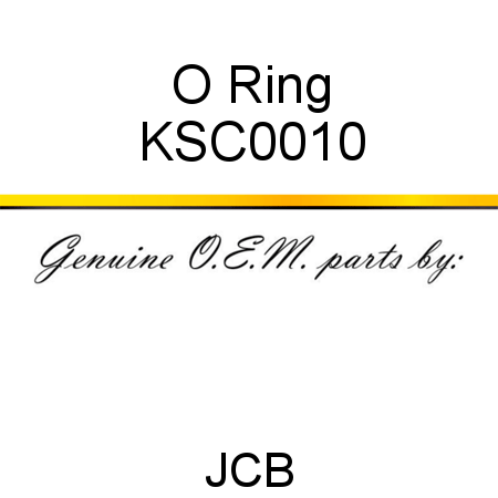 O Ring KSC0010