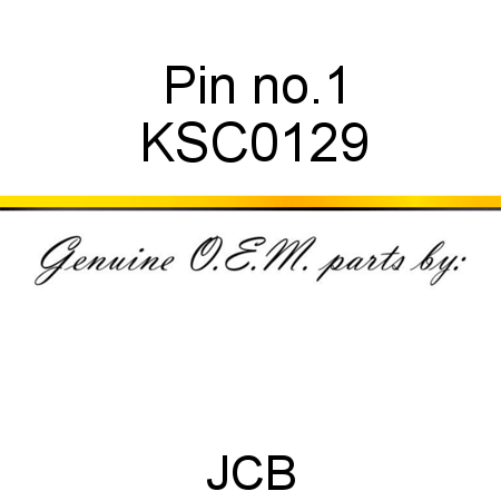 Pin, no.1 KSC0129