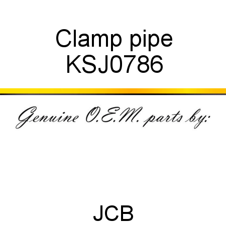Clamp, pipe KSJ0786