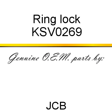 Ring, lock KSV0269