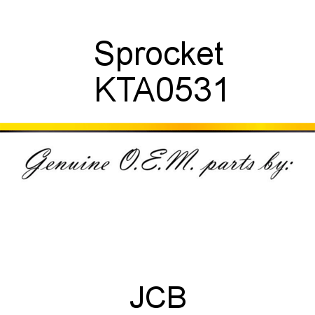 Sprocket KTA0531