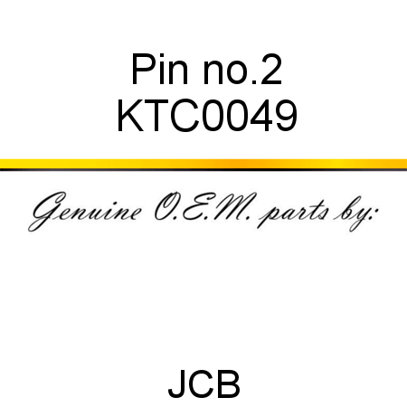 Pin, no.2 KTC0049