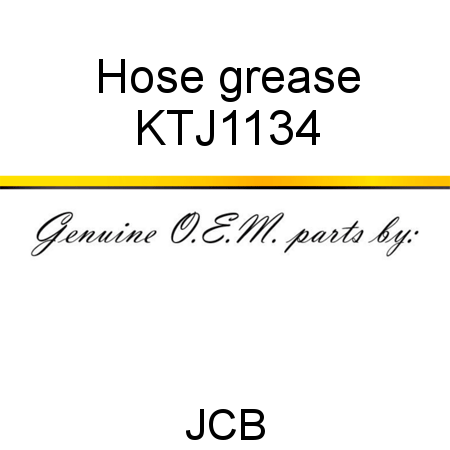 Hose, grease KTJ1134