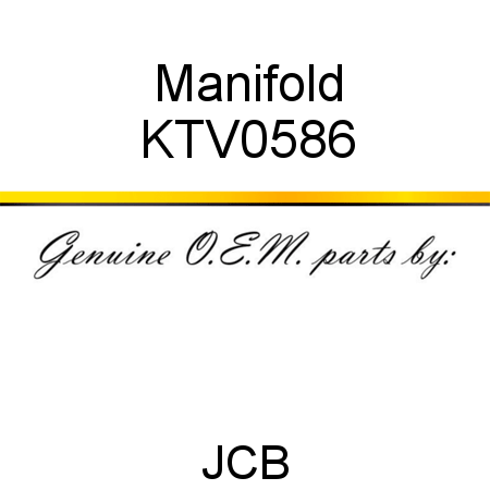 Manifold KTV0586