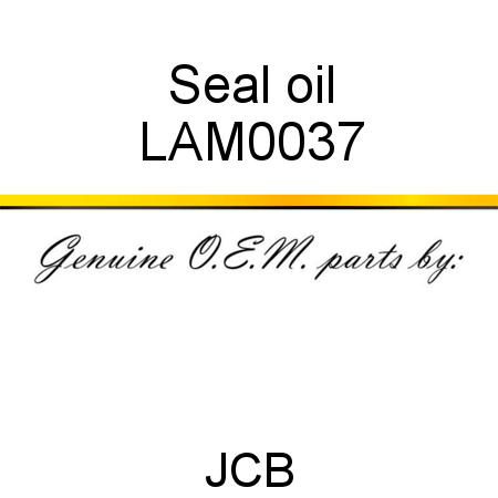 Seal, oil LAM0037