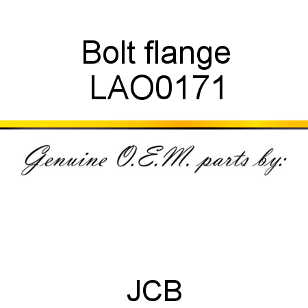 Bolt, flange LAO0171
