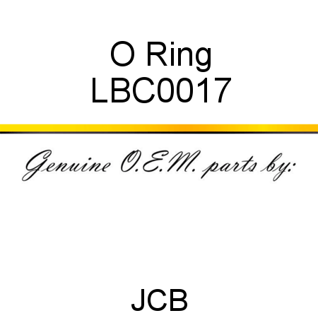 O Ring LBC0017