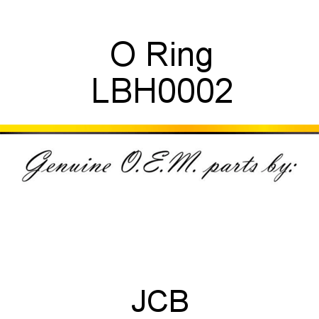 O Ring LBH0002