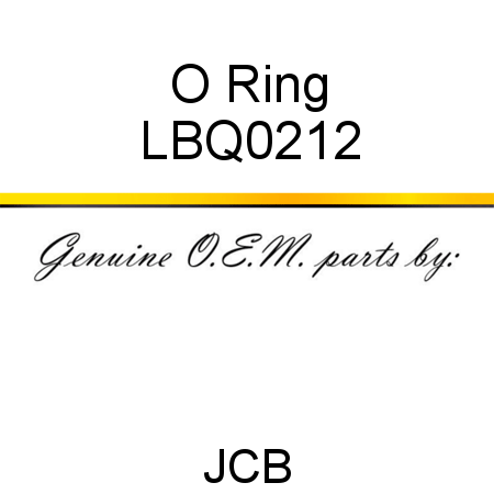 O Ring LBQ0212