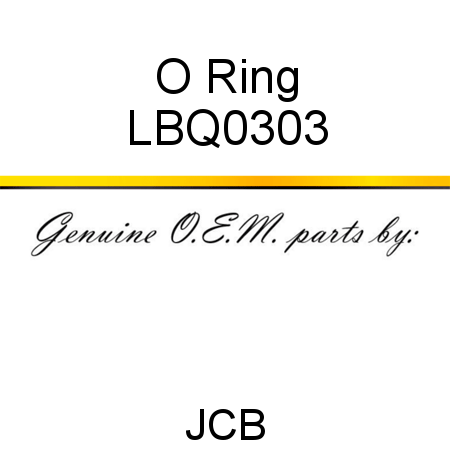 O Ring LBQ0303