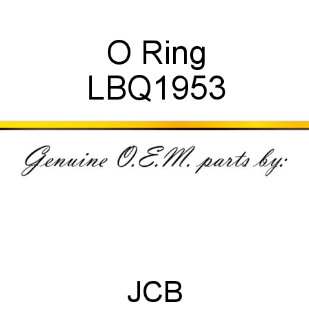 O Ring LBQ1953