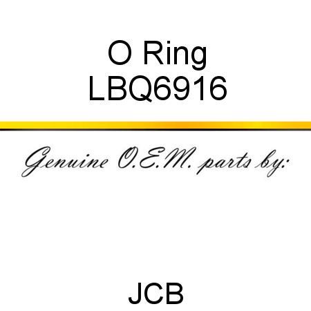 O Ring LBQ6916