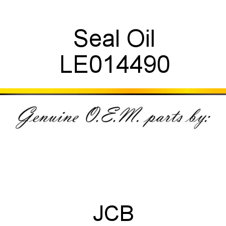 Seal, Oil LE014490