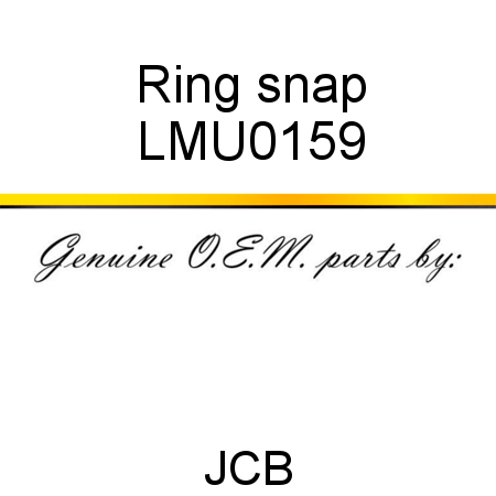 Ring, snap LMU0159