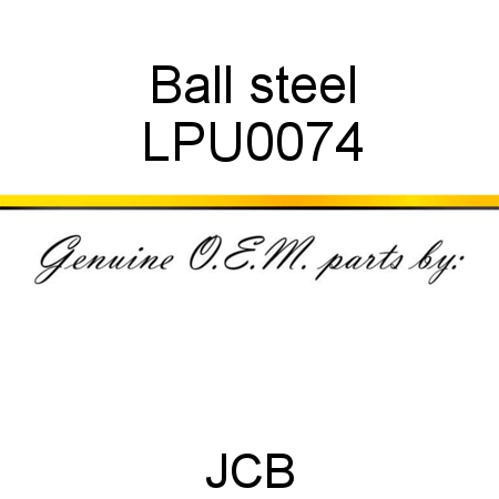 Ball, steel LPU0074