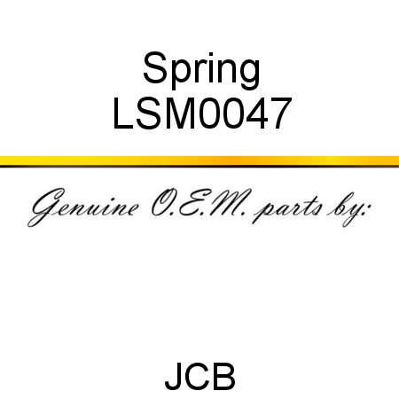 Spring LSM0047