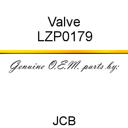 Valve LZP0179