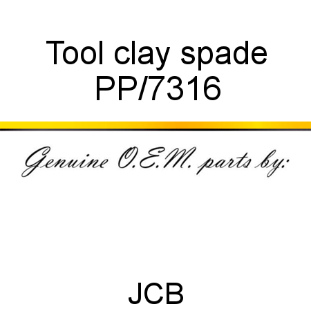 Tool, clay spade PP/7316
