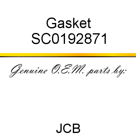 Gasket SC0192871