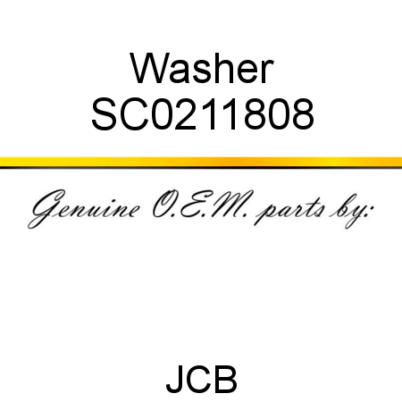 Washer SC0211808