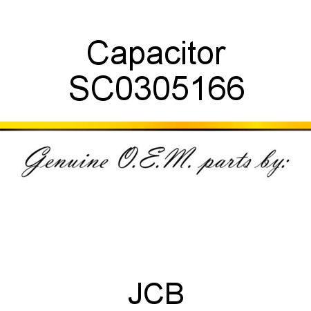 Capacitor SC0305166