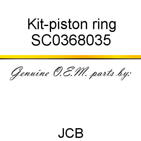 Kit-piston ring SC0368035