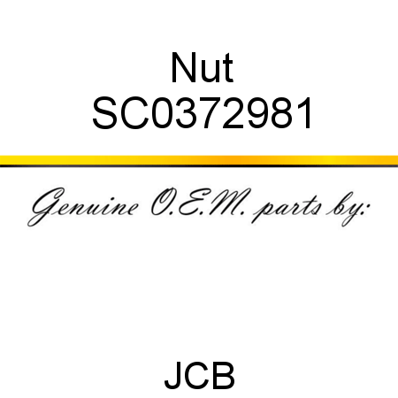 Nut SC0372981