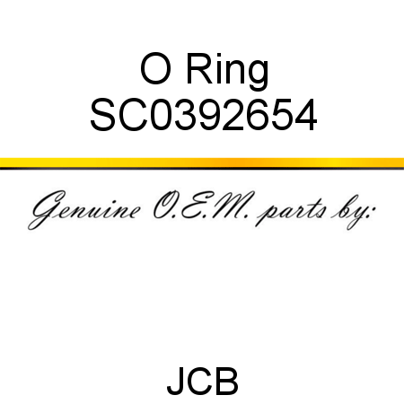 O Ring SC0392654