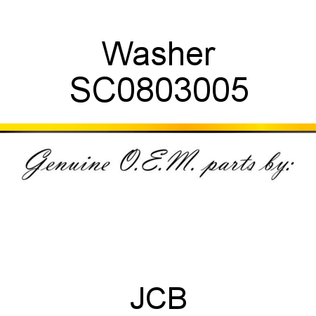 Washer SC0803005