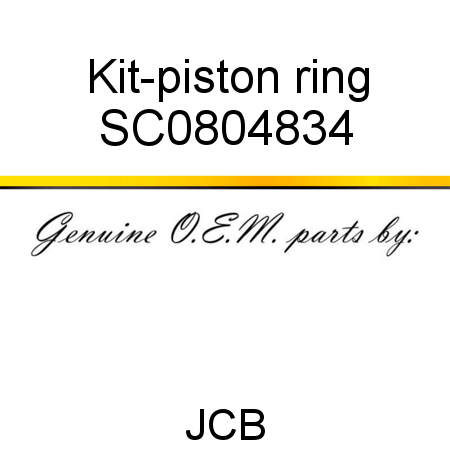 Kit-piston ring SC0804834