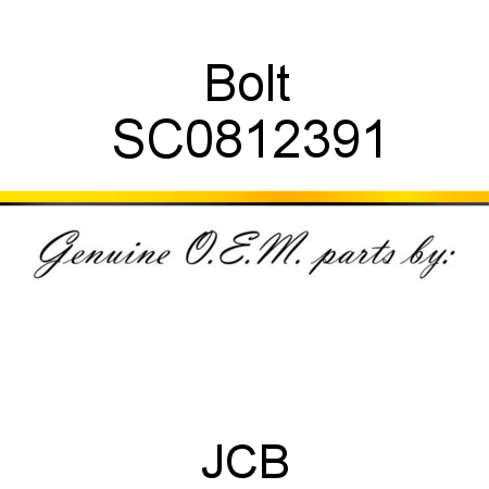 Bolt SC0812391