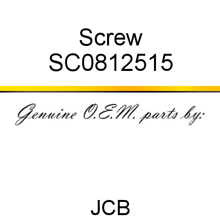 Screw SC0812515