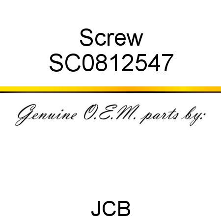 Screw SC0812547
