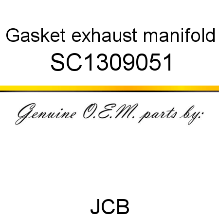 Gasket, exhaust manifold SC1309051