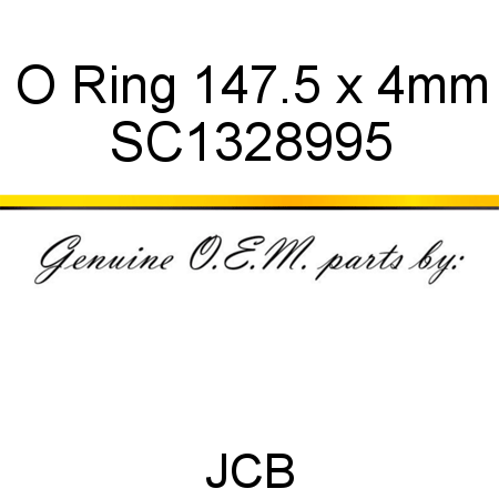 O Ring, 147.5 x 4mm SC1328995
