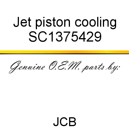 Jet, piston cooling SC1375429