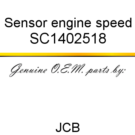 Sensor, engine speed SC1402518