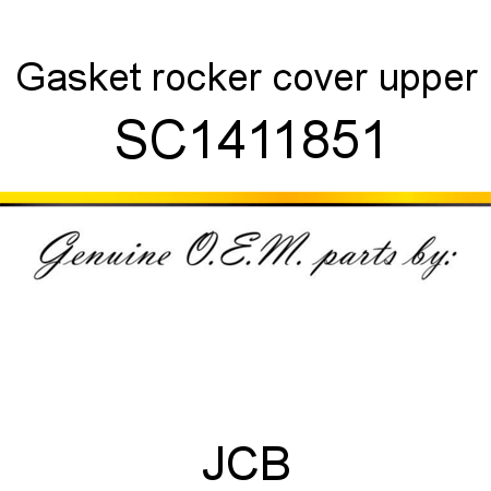 Gasket, rocker cover, upper SC1411851